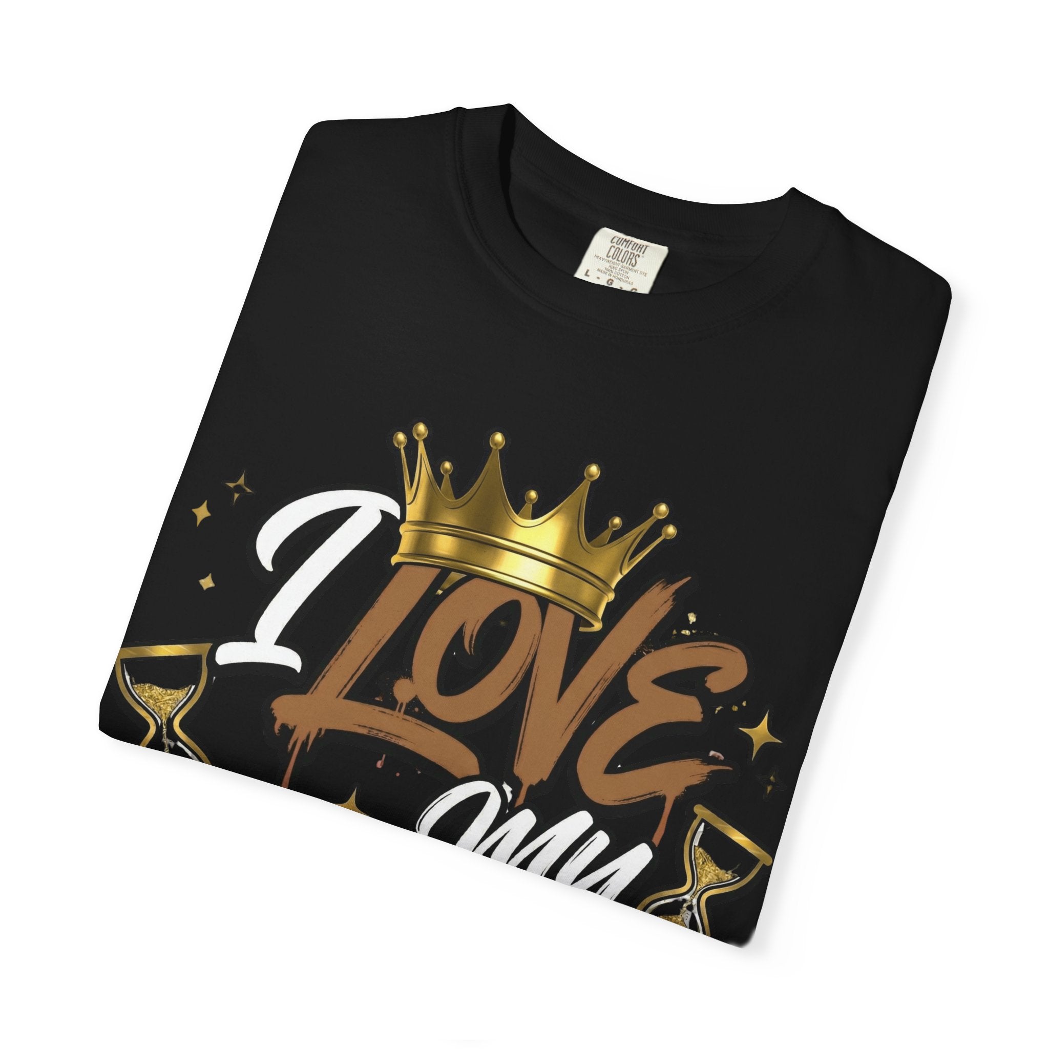 I Love My Curves Crown Graphic Tee – Bold Confidence Statement Shirt